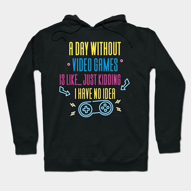 Gaming Gamer Video Games Hoodie by Aajos